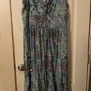Maurices Blue Floral Midi Dress